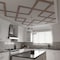 Ekena Millwork 638W x 638H x 38T Large Fowler Decorative Fretwork Wood Ceiling Panels, Walnut CELW60X60X0375FLRWA - alternate 3